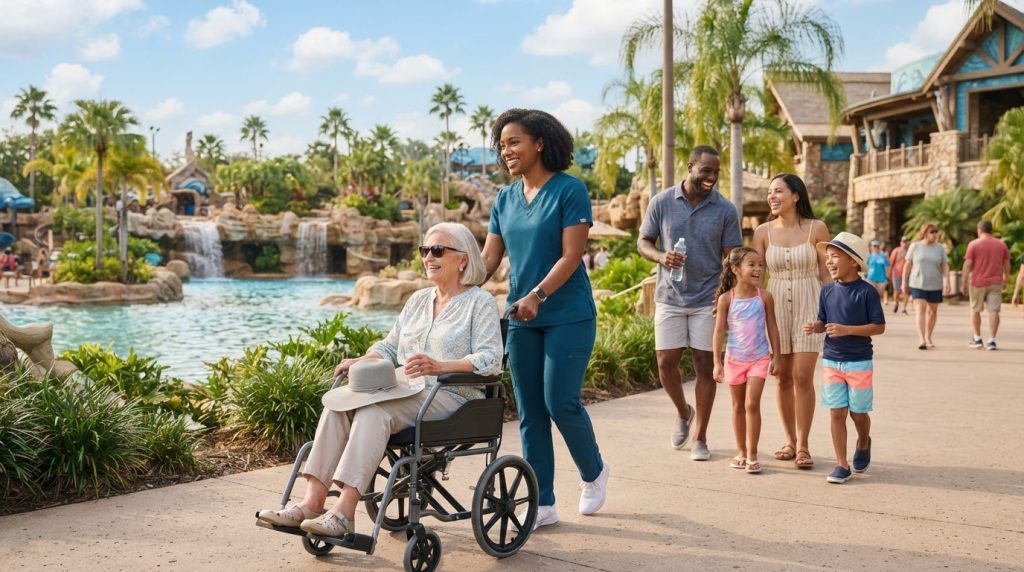 Hiring a Professional Caregiver for a SeaWorld Orlando Trip in 2026