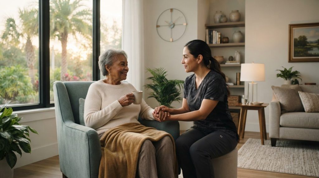 24-Hour In-Home Caregiver in Orlando: Support Around the Clock